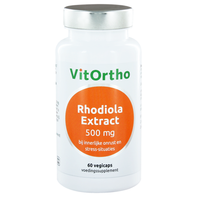 Afbeelding van Vitortho Rhodiola extract 500 mg 60 vcaps