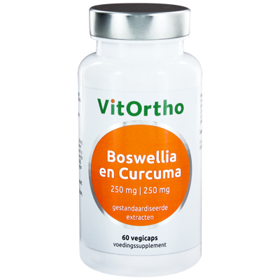 Afbeelding van Vitortho Boswellia 250 Mg en Curcuma Mg, 60 Veg. capsules