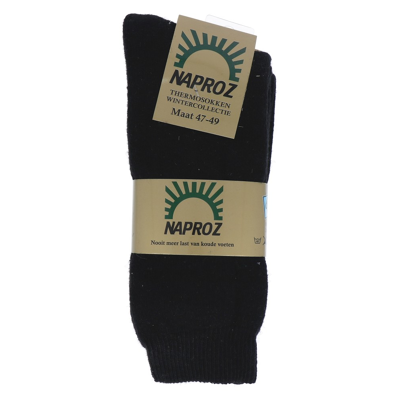 Afbeelding van Naproz Thermo Sokken Zwart Maat 47 49