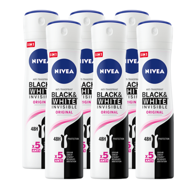 Afbeelding van Nivea Deospray Invisible Black &amp; White Clear 150 ml.
