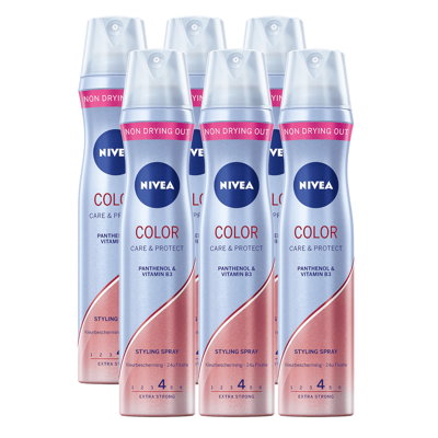 Afbeelding van Nivea Color Care &amp; Protect Styling Spray Multiverpakking 6x250ML
