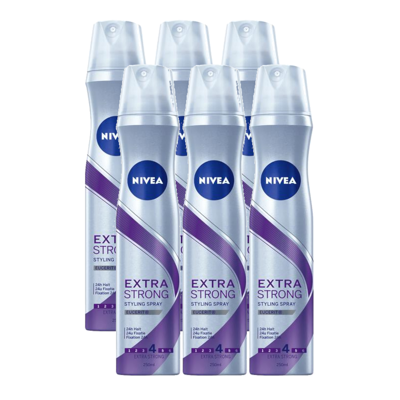 Afbeelding van Nivea Extra Strong Styling Spray Multiverpakking 6x250ML