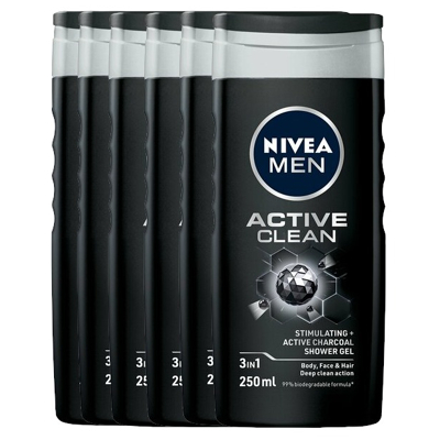 Afbeelding van Nivea Men Active Clean Shower Gel 250ML