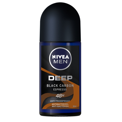 Afbeelding van NIVEA Men Deo Roll on Deep Black Carbon Espresso 50ml
