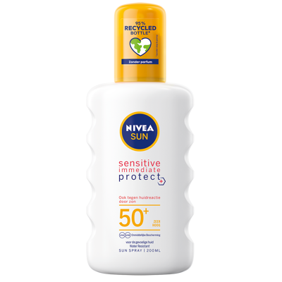 Afbeelding van NIVEA Sun Sensitive Immediate Protect SPF50 Zonnebrand Spray 200 ml