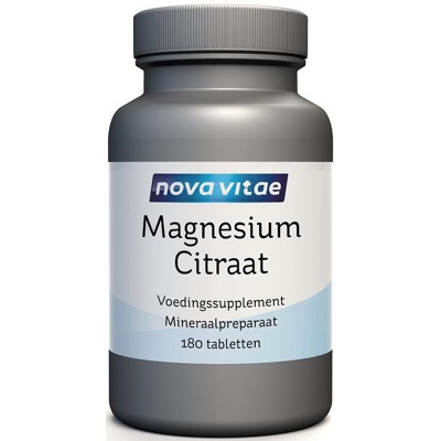 Afbeelding van Nova Vitae Magnesium Citraat, 180 tabletten