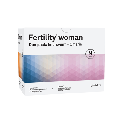 Afbeelding van Nutriphyt Fertility woman duo 2 x 60 capsules 120