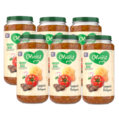 Afbeelding van Olvarit 15m+ Spaghetti Multi verpakking 6x250GR