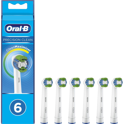 Afbeelding van Oral B Precision Clean Opzetborstels Met CleanMaximiser 6 Stuks