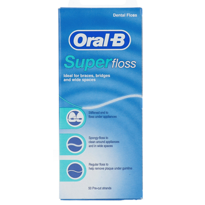 Afbeelding van Oral B SuperFloss tandzijde 50 draden