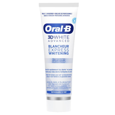 Afbeelding van Oral B 3D White Advanced Express Whitening Fresh Glow Tandpasta