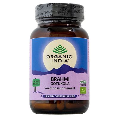 Afbeelding van Organic India Brahmi Gotu Kola Bio, 90 capsules