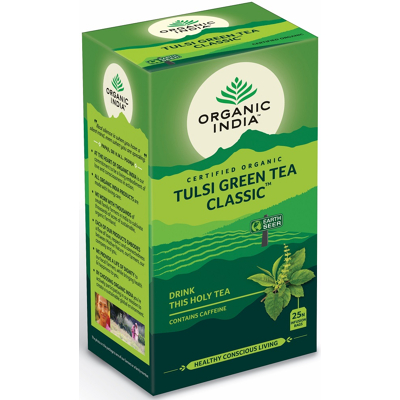 Afbeelding van Organic India Thee Tulsi Green Tea Classic 25ZK
