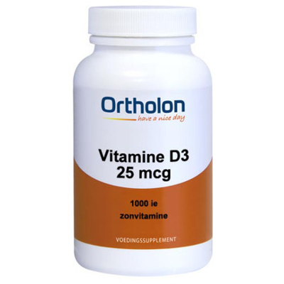 Afbeelding van Ortholon Vitamine D3 25 mcg Softgels