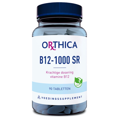 Afbeelding van 25% korting Orthica Vitamine B12 1000 SR (90 Tabletten)