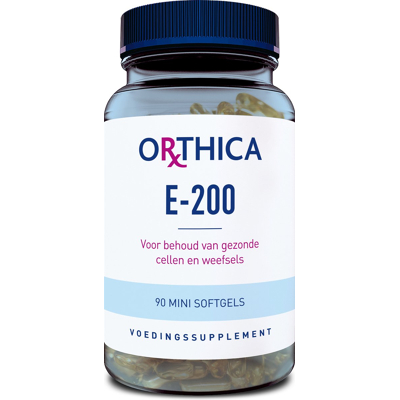 Afbeelding van Orthica Vitamine E 200, 90 Soft tabs