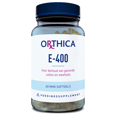 Afbeelding van Orthica Vitamine E 400, 60 Soft tabs