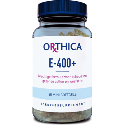 Afbeelding van Orthica Vitamine E 400+, 60 Soft tabs