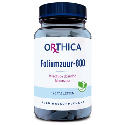 Afbeelding van 25% korting Orthica Foliumzuur 800 (120 Tabletten)