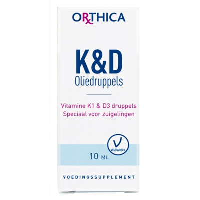 Afbeelding van 25% korting Orthica Vitamine K&amp;D Druppels (10ml)