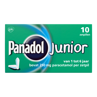 Afbeelding van Panadol Junior Zetpil Voor Kind 1 6jr 250mg