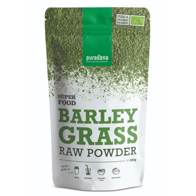 Afbeelding van Barley grass raw powder (200 Gram)