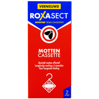 Afbeelding van Roxasect Anti Motten Combipack Mottenballen en Mottencassette 2 Stuks