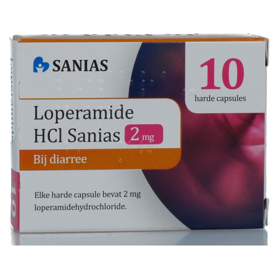 Afbeelding van Sanias HCI Loperamide 2mg harde Capsules