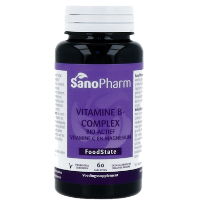 Afbeelding van Sanopharm Vitamine B Complex + C En Magnesium Tabletten 60TB