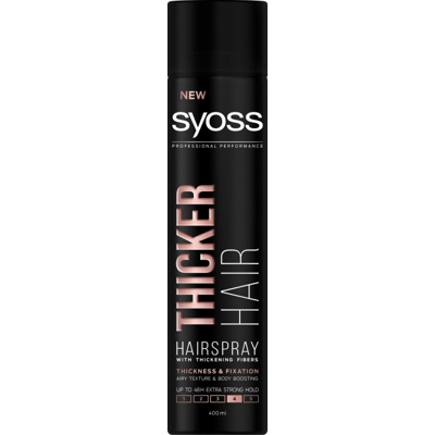 Afbeelding van 2+2 gratis: Syoss Thicker Hair Haarspray 400 ml