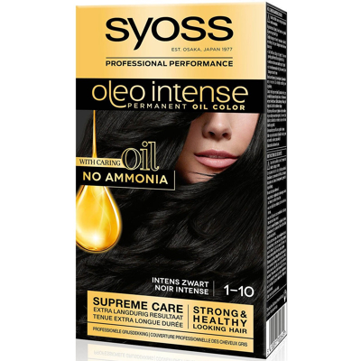 Afbeelding van 2+2 gratis: Syoss Oleo Intense Haarverf 1 10 Intens Zwart
