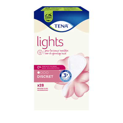 Afbeelding van TENA Lights Inlegkruisjes Light Gevoelige Huid 28ST