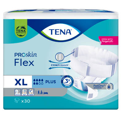 Afbeelding van TENA Flex Plus ProSkin Extra Large 30 stuks