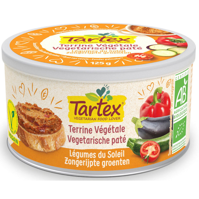Afbeelding van Tartex Vegetarische Paté Zongerijpte Groenten 125GR