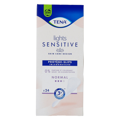 Afbeelding van Tena Lights Inlegkruisjes Normal Gevoelige huid 24ST
