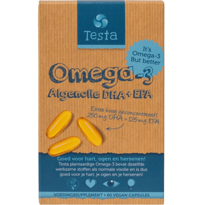 Afbeelding van Testa Omega 3 Algenolie DHA &amp; EPA Softgels