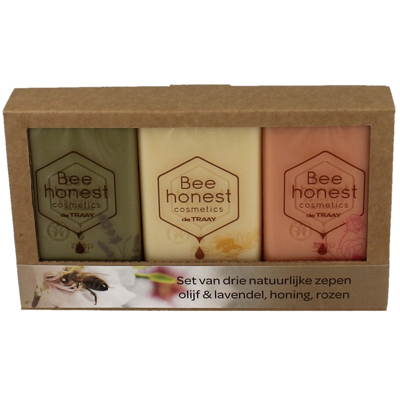 Afbeelding van Bee Honest Zepen Geschenkverpakking 3ST