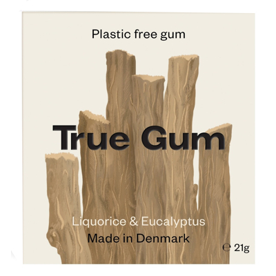 Afbeelding van True Gum Liquorice &amp; Eucalyptus Sugarfree 21 gr