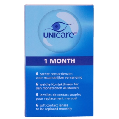 Afbeelding van Unicare1 Month 6 Zachte Contactlenzen 5.50