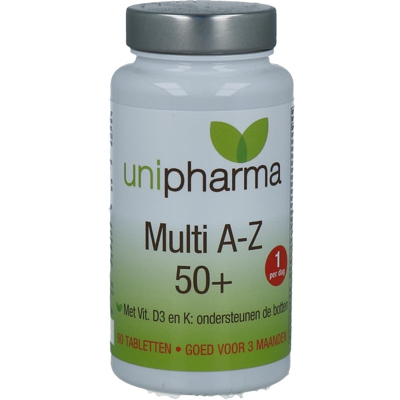 Afbeelding van Unipharma Multi A Z 50+ Tabletten