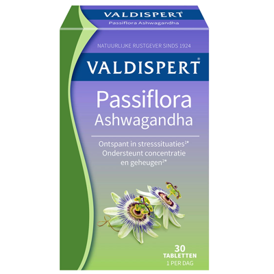 Afbeelding van Valdispert Passiflora Ashwagandha Tabletten 30TB