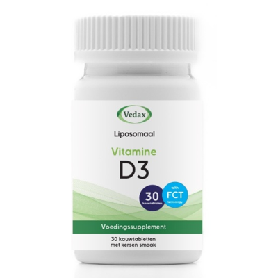 Afbeelding van Vedax Liposomale Vitamine D3 Kauwtabletten