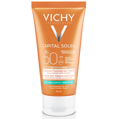 Afbeelding van Vichy Capital Soleil Dry Touch BB Zonnecrème SPF50 voor het gezicht