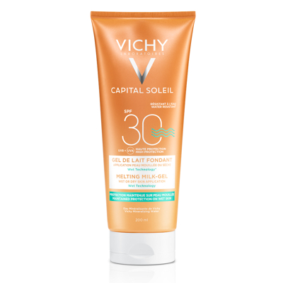 Afbeelding van Vichy Capital Soleil Ultra Smeltende Melk Gel Wet Skin SPF30