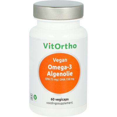 Afbeelding van VitOrtho Omega 3 Algenolie Softgels 60st