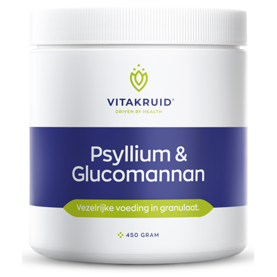 Afbeelding van Vitakruid Psyllium &amp; Glucomannan Poeder 450GR