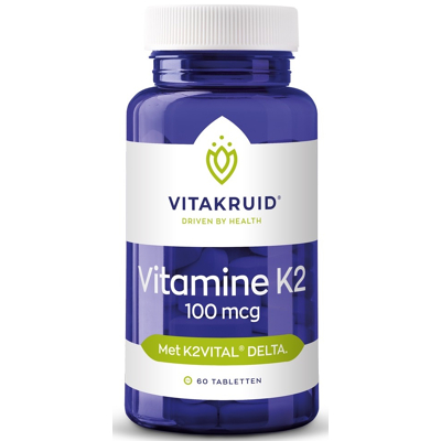 Afbeelding van Vitakruid Vitamine K2 100 mcg Tabletten