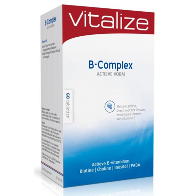 Afbeelding van Vitalize B Complex Actieve Vorm Tabletten 60TB
