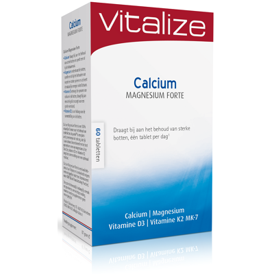 Afbeelding van Vitalize Calcium Magnesium Forte Tabletten 60TB