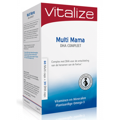 Afbeelding van Vitalize Multi Mama DHA Compleet Capsules 90CP